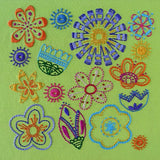 Bloom embroidery pattern