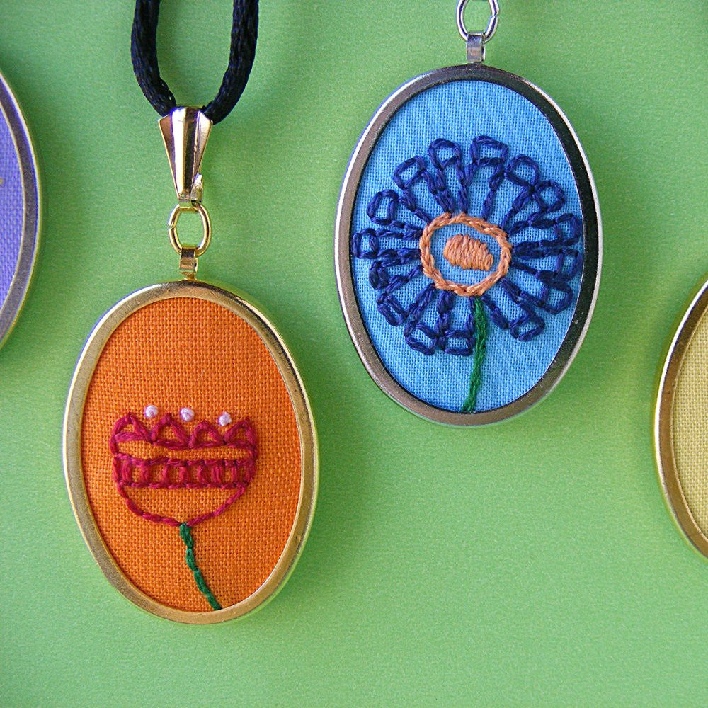 Bitty Blooms embroidery pattern