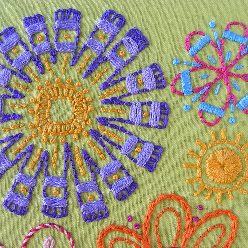 Bloom embroidery pattern