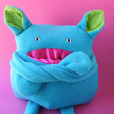 Munch - a softie pattern with a fun pocket mouth