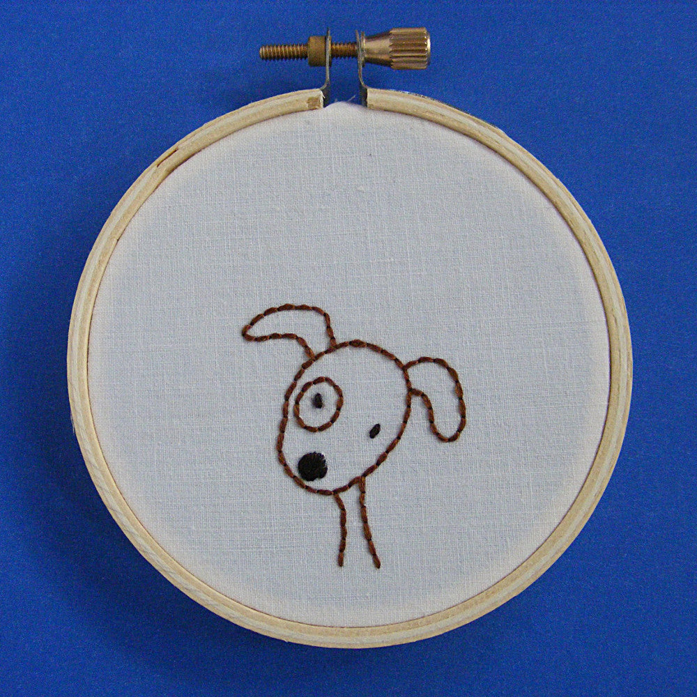 Dogs embroidery pattern