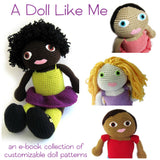 A Doll Like Me - customizable crochet doll pattern