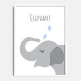 Elephant ABC Art Print