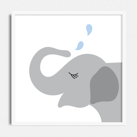Elephant Art Print - printable digital files