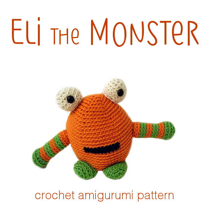 Eli the Monster Crochet Amigurumi Pattern