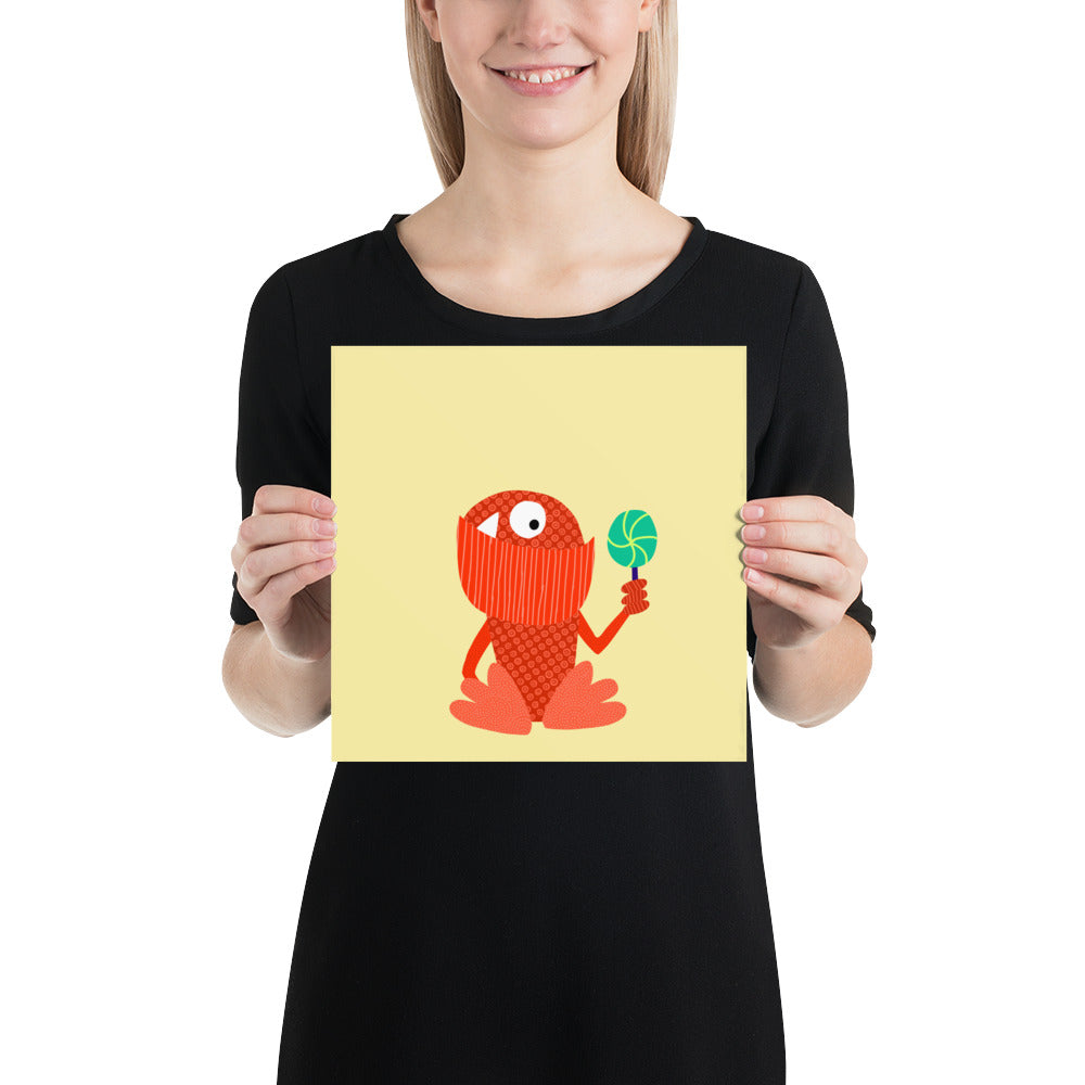 Lollipop Monster Poster