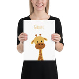 Giraffe art print - ABC Animals collection