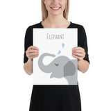 Elephant ABC Art Print