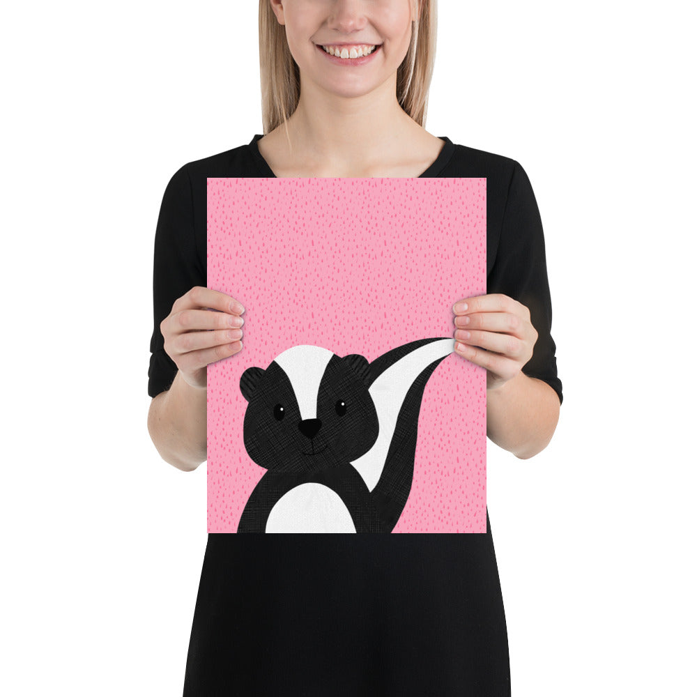 Skunk - art print - painted style