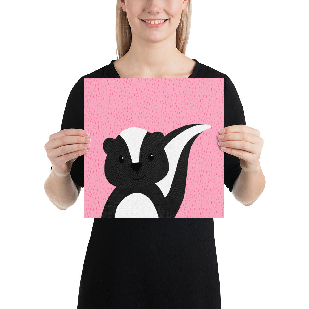 Skunk - art print - painted style