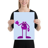 Long-Legged Purple Monster Poster