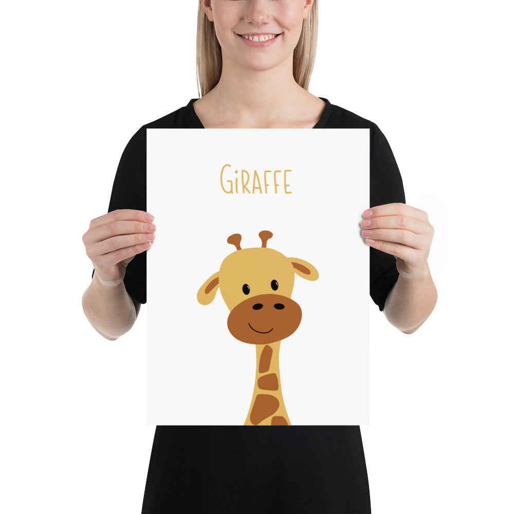 Giraffe art print - ABC Animals collection