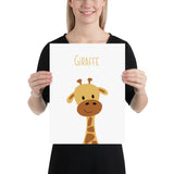 Giraffe art print - ABC Animals collection