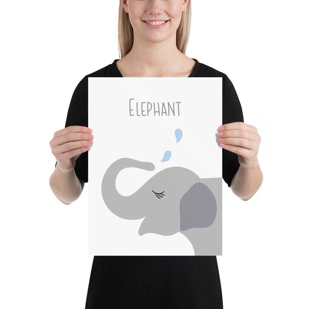 Elephant ABC Art Print
