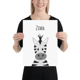 Zebra ABC Art Print