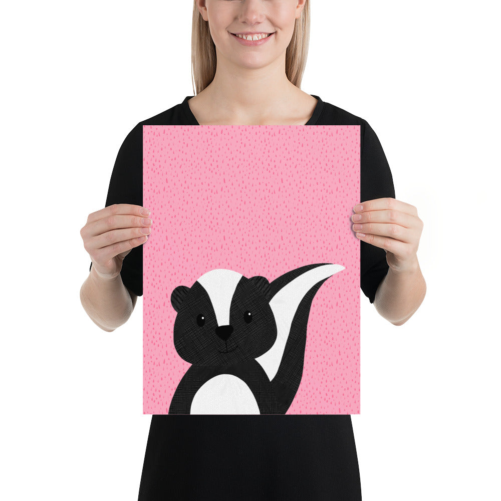 Skunk - art print - painted style