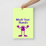 Wash Your Hands Monster - Kids Poster