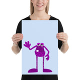 Long-Legged Purple Monster Poster