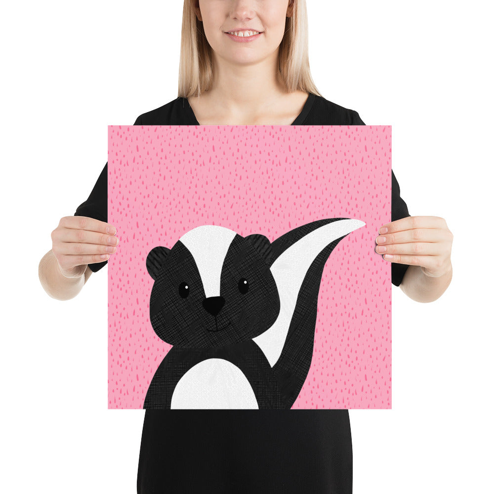 Skunk - art print - painted style