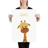 Giraffe art print - ABC Animals collection