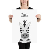 Zebra ABC Art Print