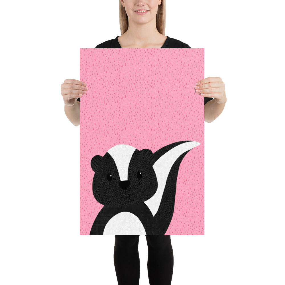 Skunk - art print - painted style