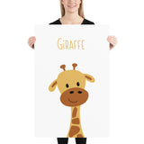 Giraffe art print - ABC Animals collection