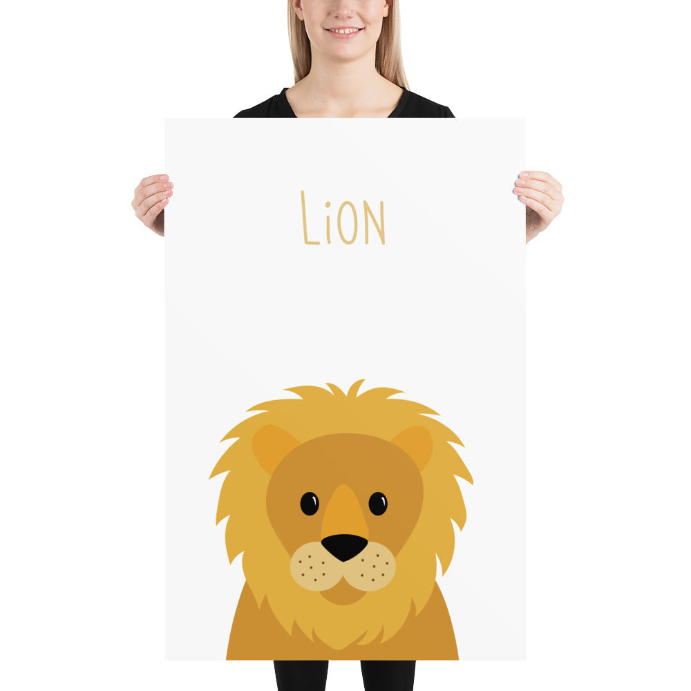 Lion art print - ABC Animals collection