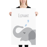 Elephant ABC Art Print