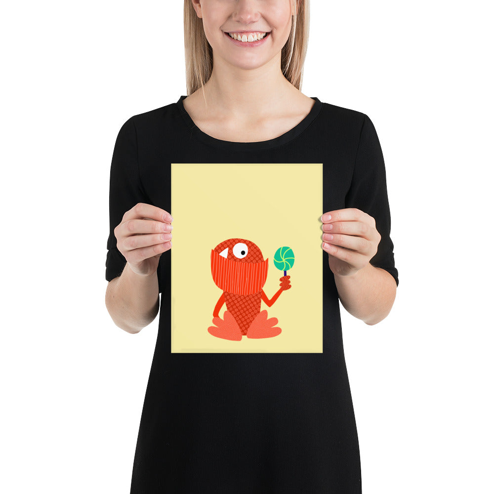 Lollipop Monster Poster