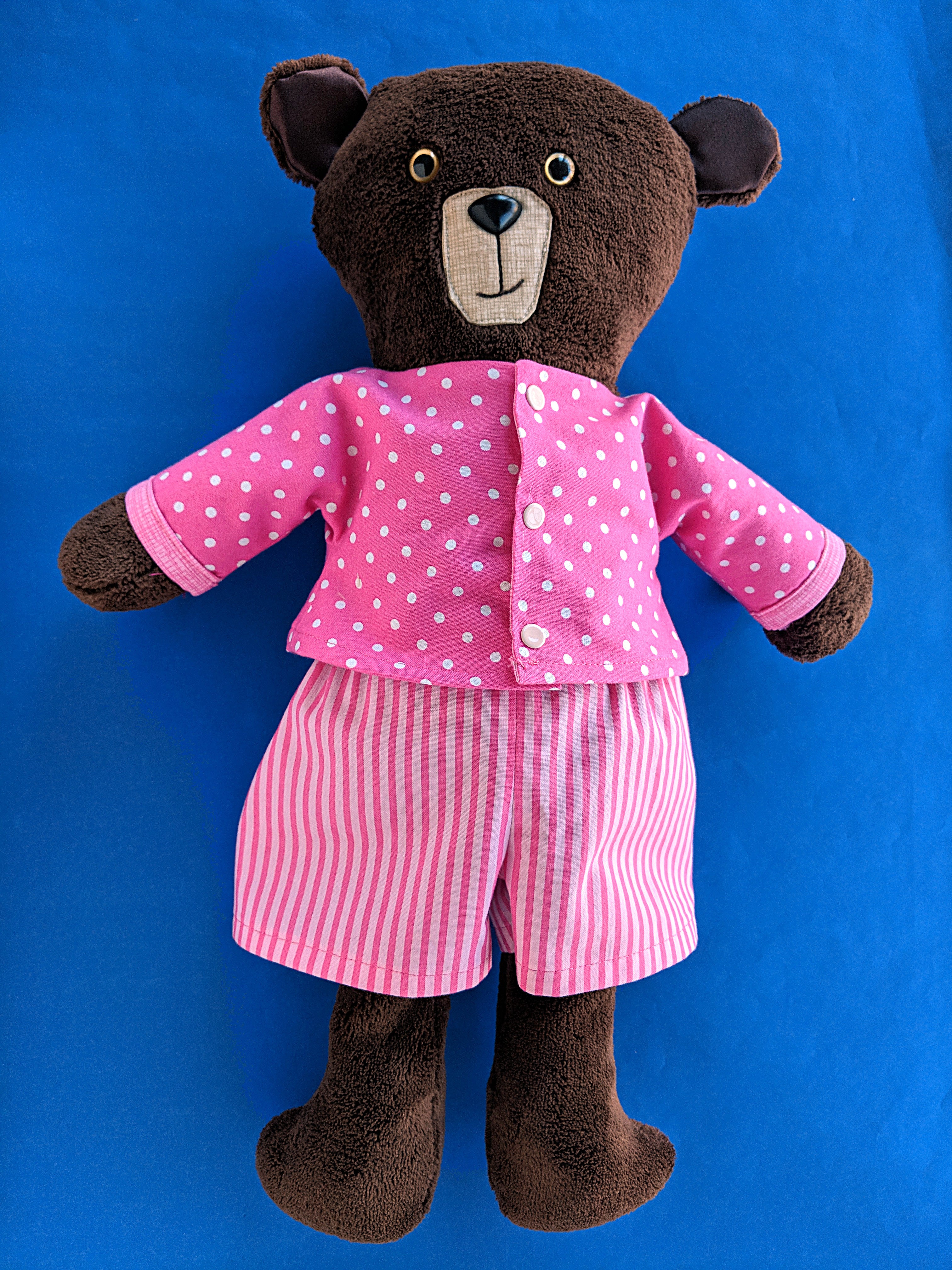 Blake Bear - Dress Up Bunch rag doll pattern