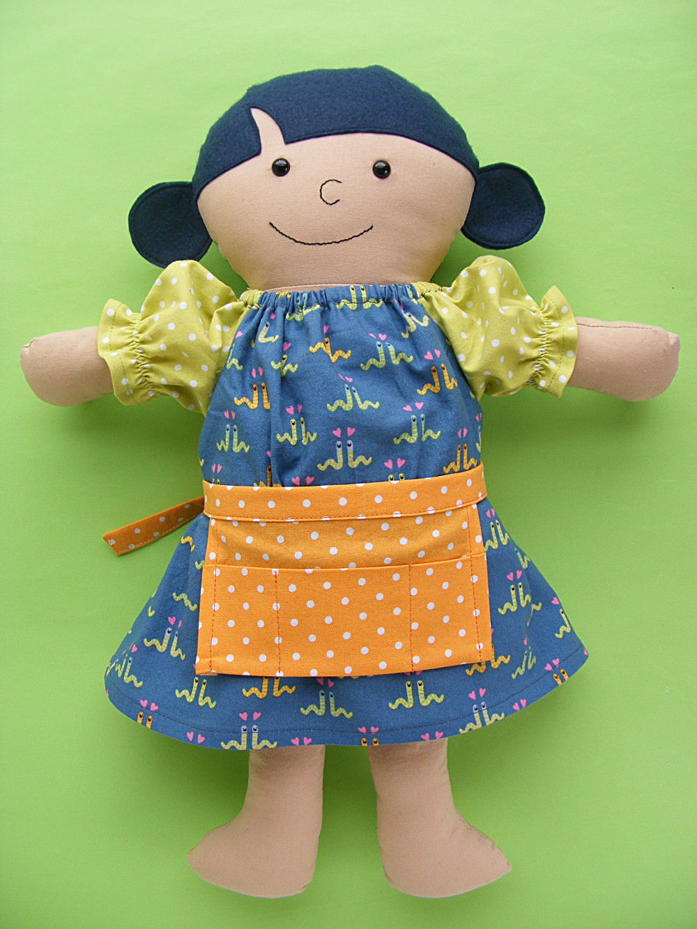 Garden Collection - Dress Up Bunch Doll Dress, Apron and Hat Pattern