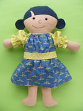 Garden Collection - Dress Up Bunch Doll Dress, Apron and Hat Pattern