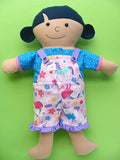 Dress Up Bunch Doll Ruffle Shorts and Rainbow Purse Pattern