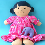 Dress Up Bunch Doll Nightgown, Quilt, and Elephant Softie