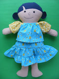 Dress Up Bunch Doll Beekeeper Dress and Flowers Pattern