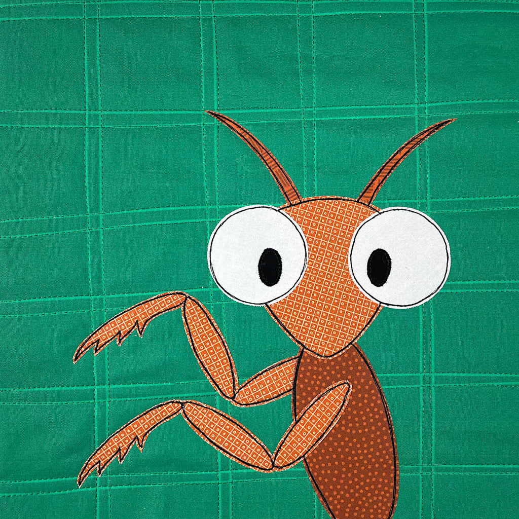 Parker the Praying Mantis Applique Pattern – Shiny Happy World