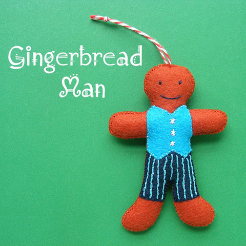 Gingerbread Man Ornament Pattern