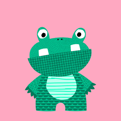 Green Scaly Monster Poster