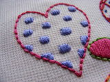 Hearts embroidery pattern