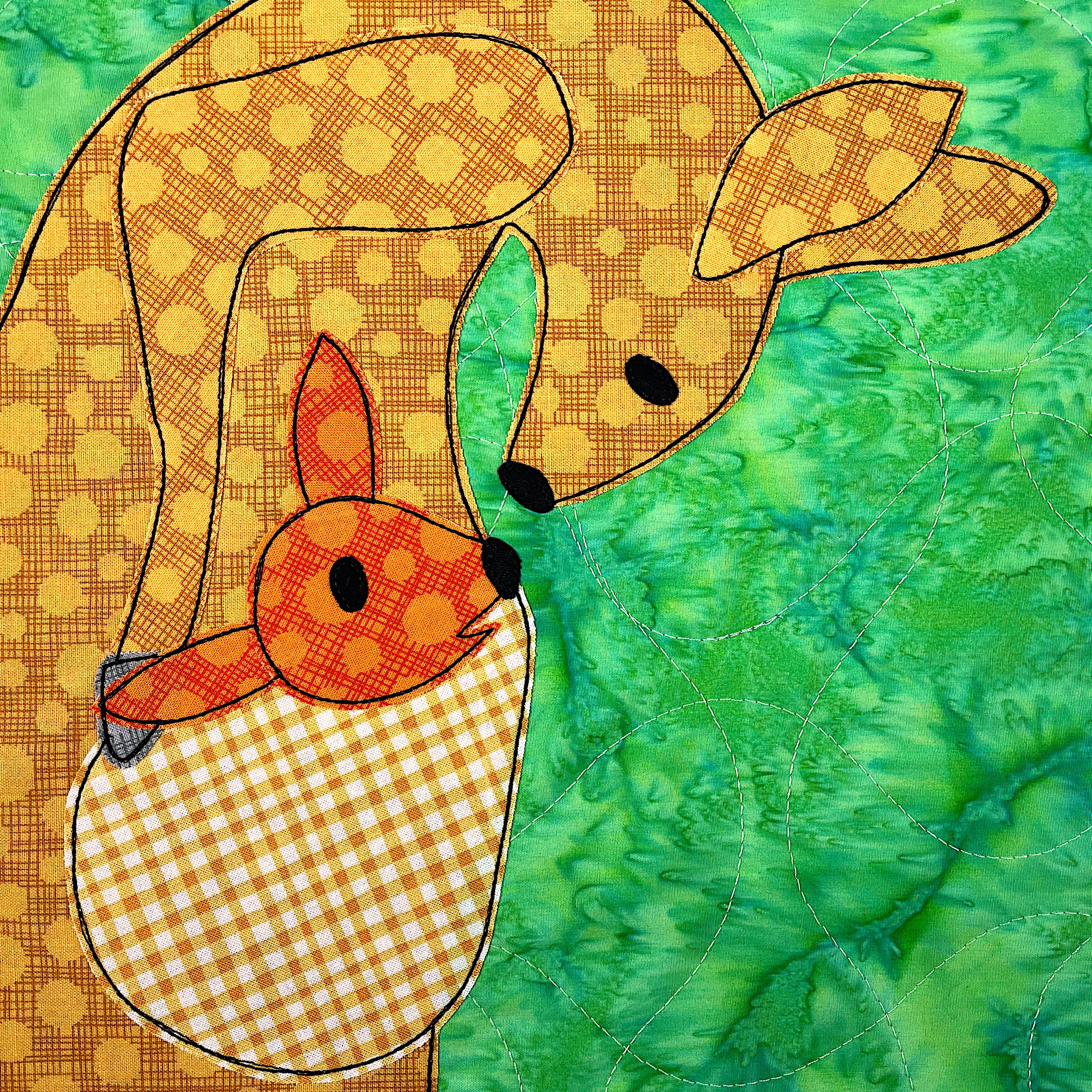 Mama and Baby Kangaroo Applique Pattern