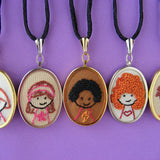 Kiddie Cameos embroidery pattern