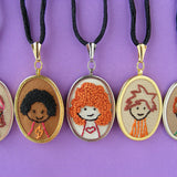 Kiddie Cameos embroidery pattern