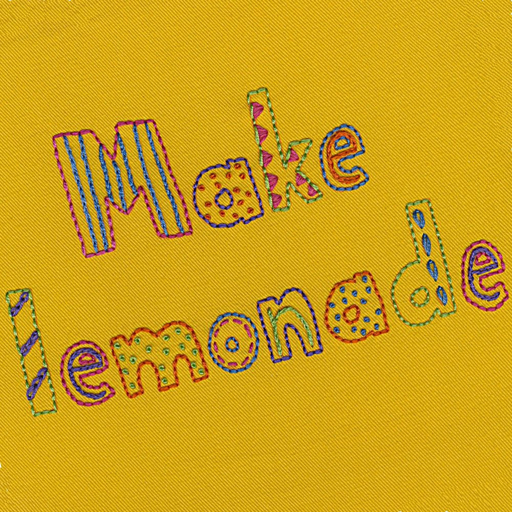 Lemonade Stand ABC embroidery pattern