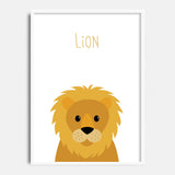 Lion art print - ABC Animals collection