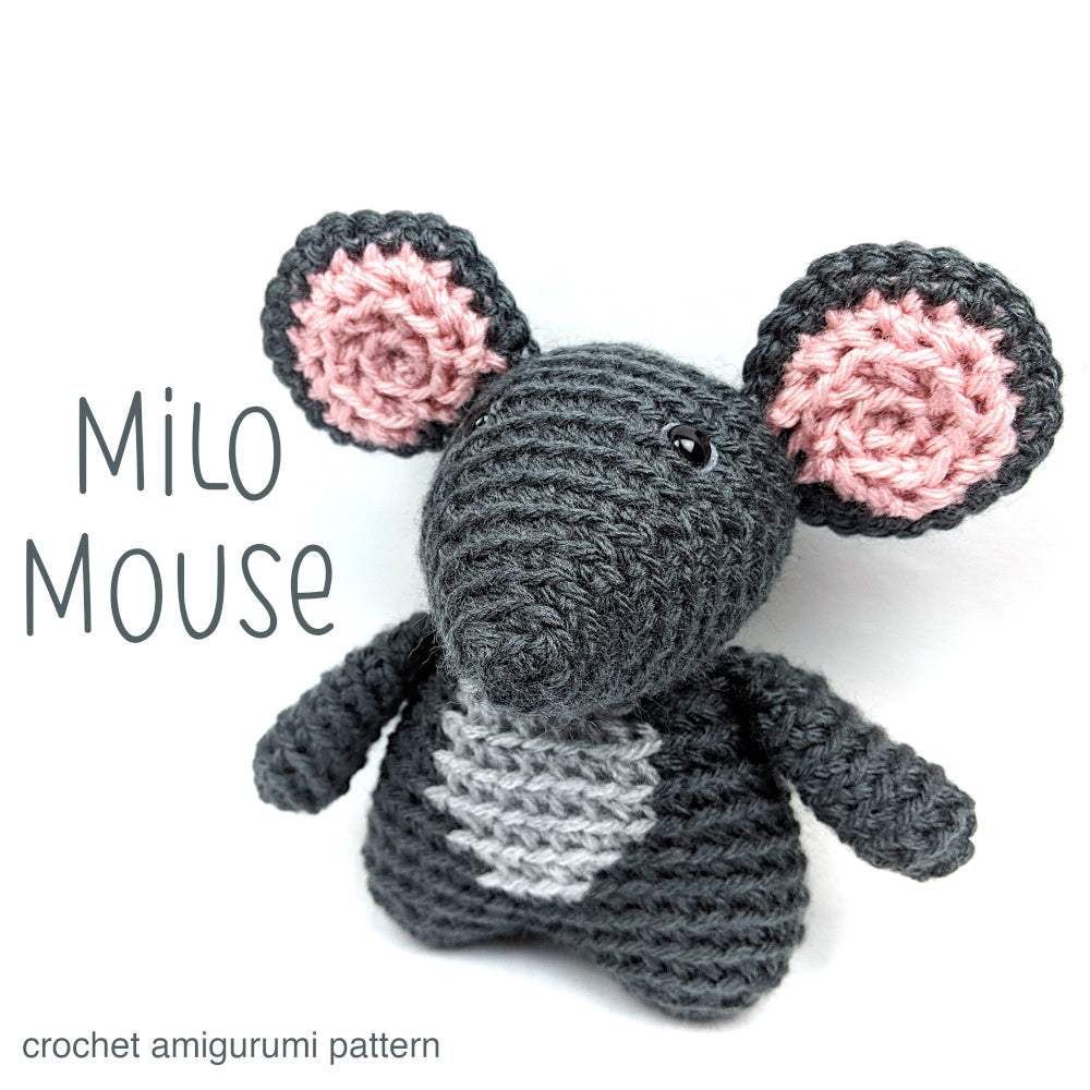Milo Mouse Crochet Amigurumi Pattern – Shiny Happy World