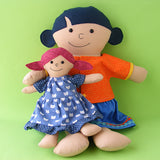 Mini Lizzie - Tiny Dress Up Bunch rag doll pattern