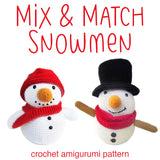 Mix & Match Snowmen Amigurumi Pattern
