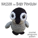 Nasser the Baby Penguin Crochet Amigurumi Pattern
