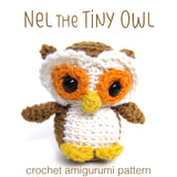 Nel the Tiny Owl Crochet Amigurumi Pattern